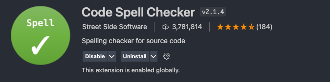 VScode extensions for ruby on rails - Code Spell Checker VScode extensions for ruby on rails - Code Spell Checker