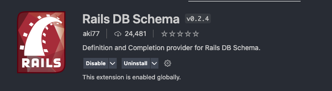 VScode extensions for ruby on rails - Rails DB Schema VScode extensions for ruby on rails - Rails DB Schema