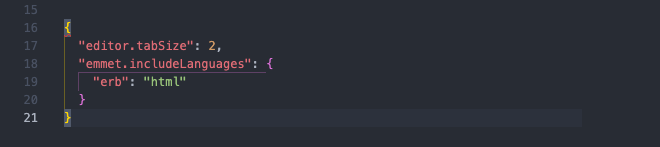 VScode extensions for ruby on rails - Emmet in ERB VScode extensions for ruby on rails - Emmet in ERB
